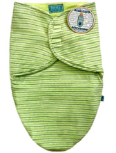 Cargar imagen en el visor de la galería, Bebe Taco / Swaddle verde rayado