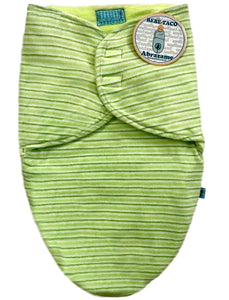 Bebe Taco / Swaddle verde rayado