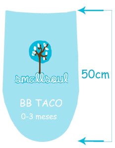 Bebe Taco / Swaddle azul burbuja