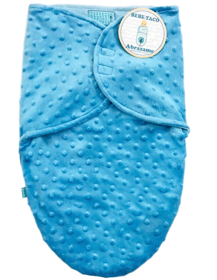 Bebe Taco / Swaddle azul burbuja